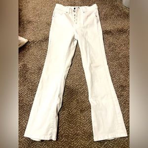 Express crop flare jeans